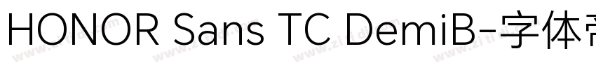 HONOR Sans TC DemiB字体转换